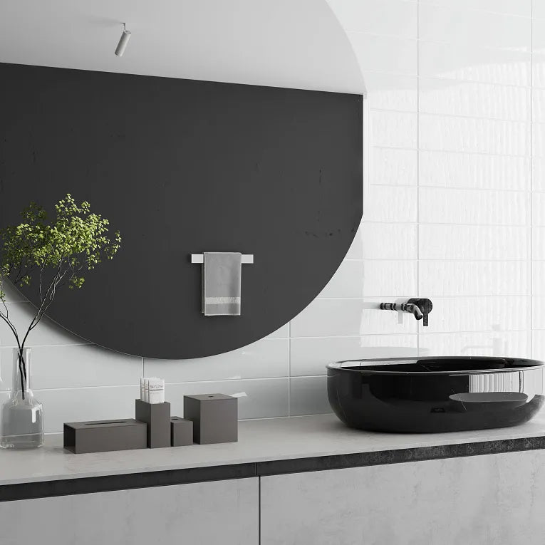Arte White Body Ceramic Cool Glossy 4x16 ARIZONA