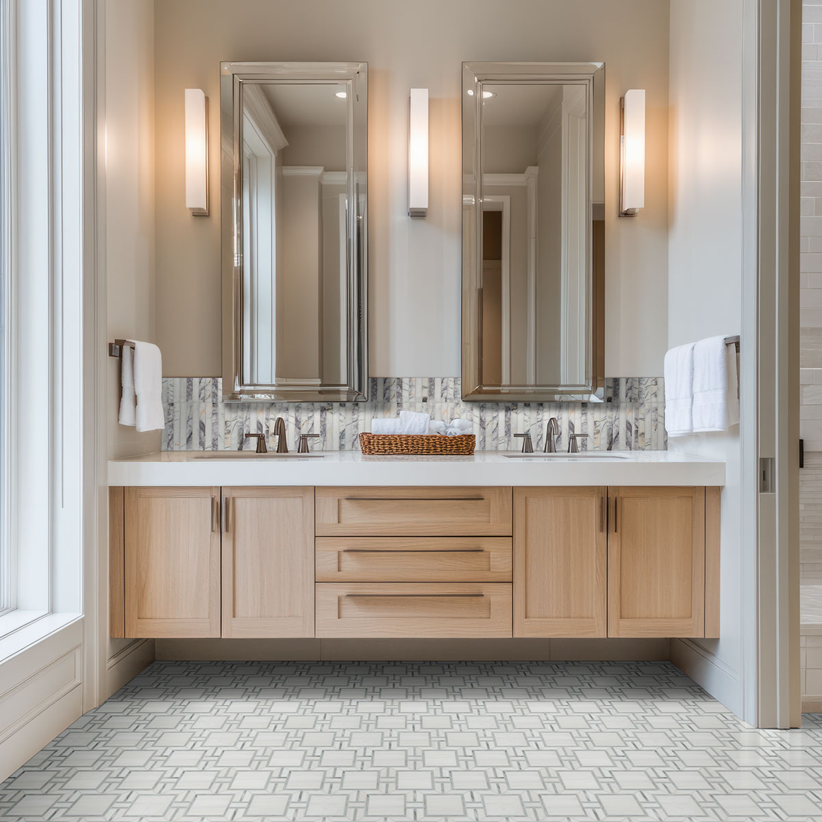 Scollopini Lilac Pattern Honed