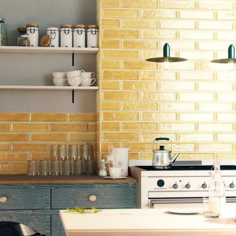 Raku -Mustard Glossy - Emser